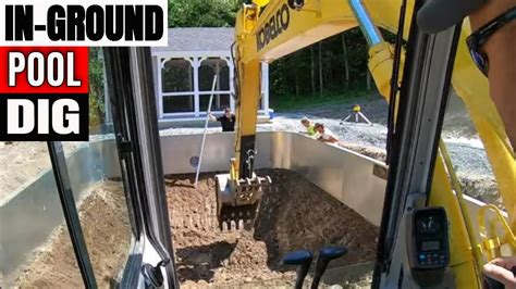 how to dig a pool with mini excavator|how to dig a pool.